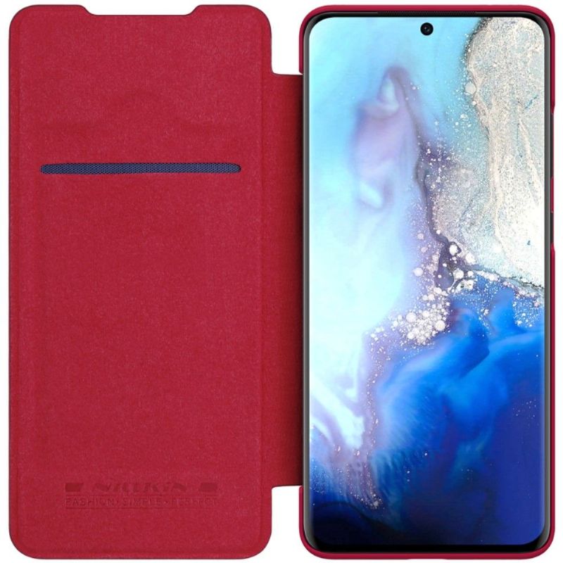 Flipové Pouzdro Na Samsung Galaxy S20 Ultra Potah Z Umělé Kůže Řady Qin