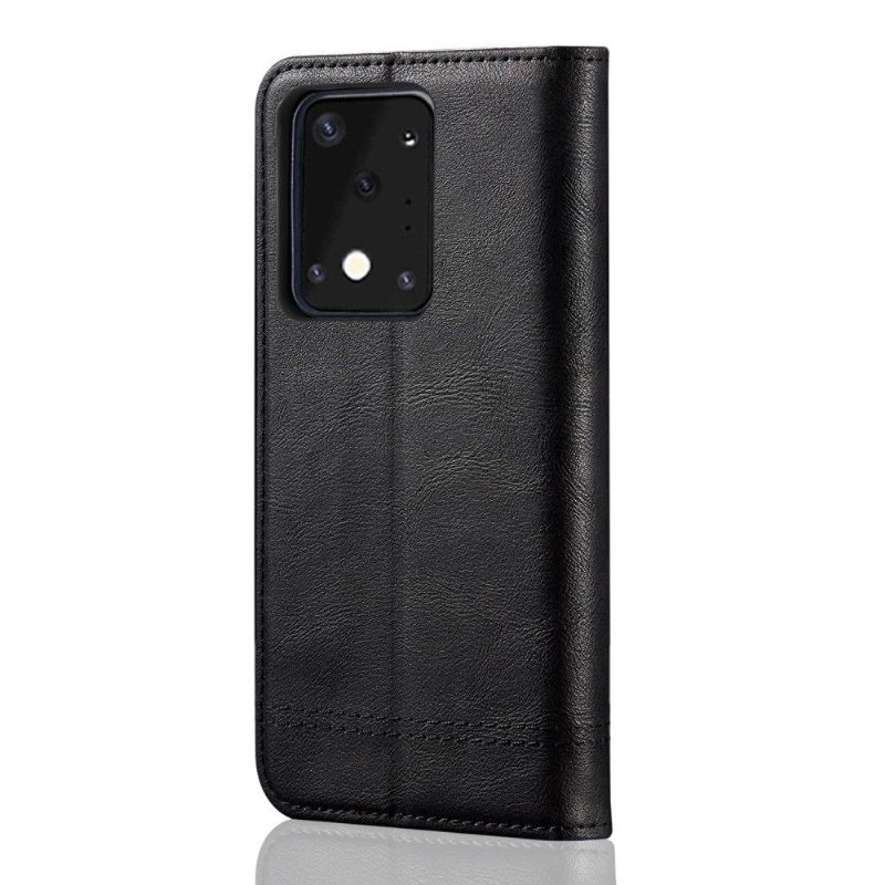 Kožené Pouzdro Na Samsung Galaxy S20 Ultra Držák Karet Z Nebeské Umělé Kůže