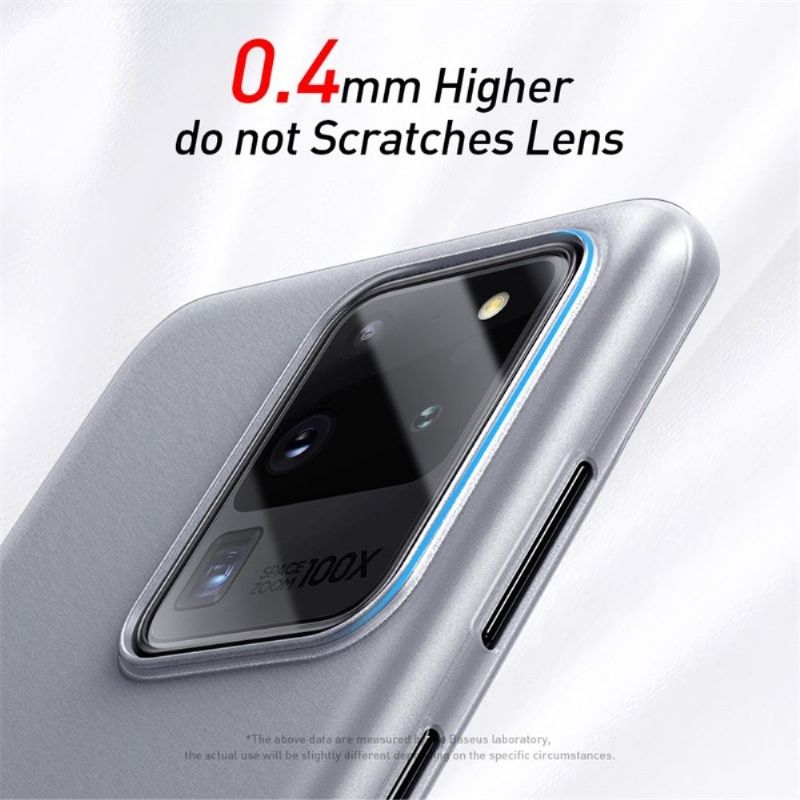 Kryt Na Samsung Galaxy S20 Ultra Thin Fit - Tenká Poloprůhledná Bílá