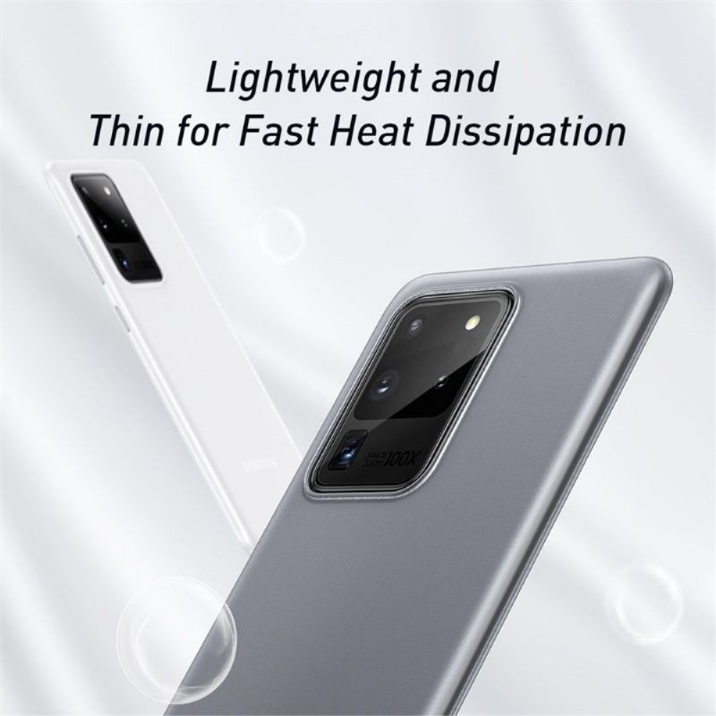 Kryt Na Samsung Galaxy S20 Ultra Thin Fit - Tenká Poloprůhledná Bílá