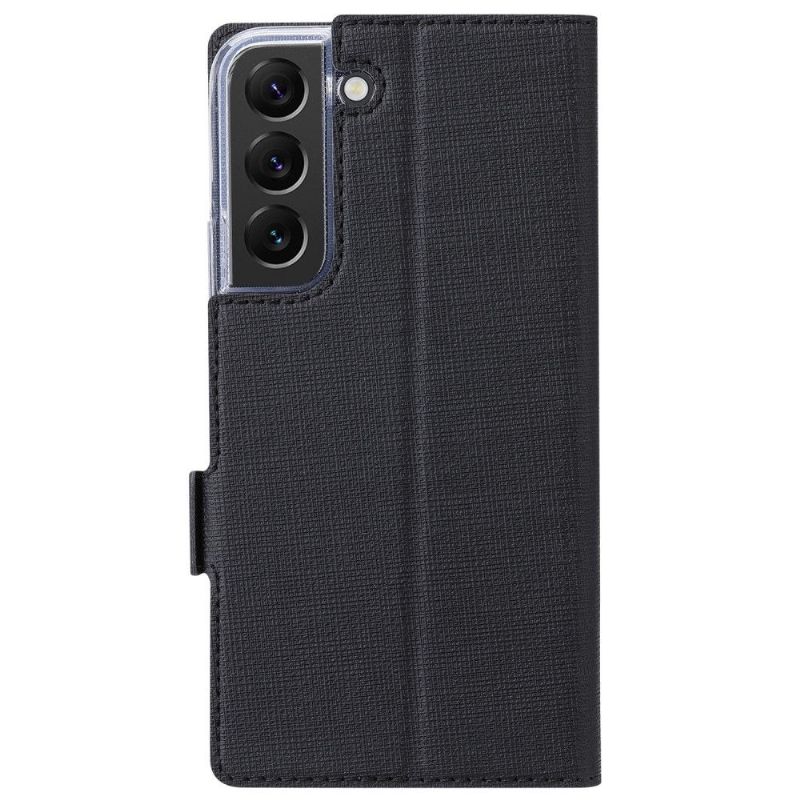 Flipové Pouzdro Na Samsung Galaxy S22 5G Funkce Podpory Rovnátek