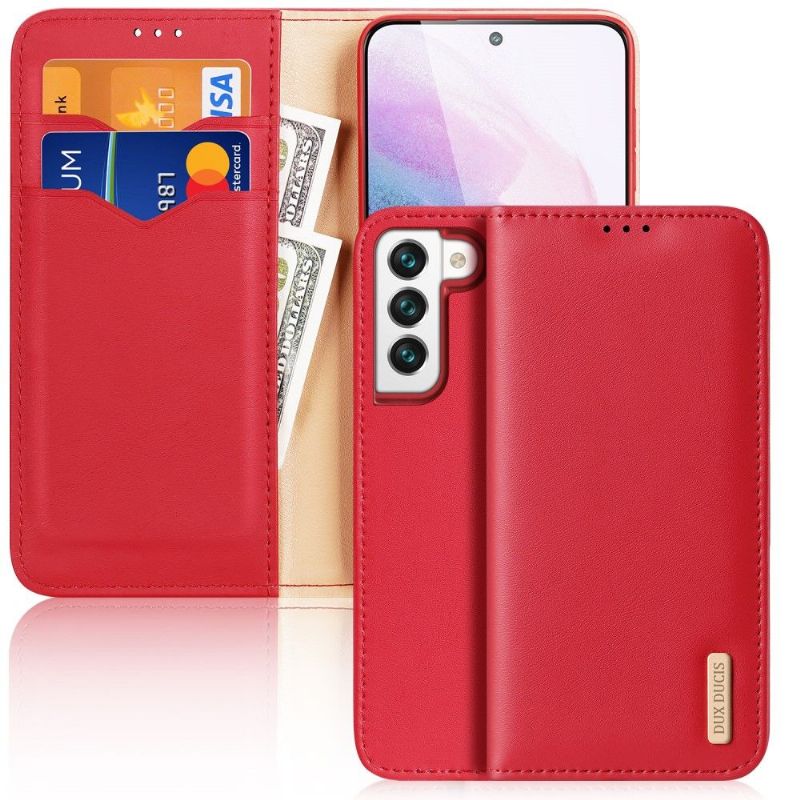 Flipové Pouzdro Na Samsung Galaxy S22 5G Kůže Řady Hivo