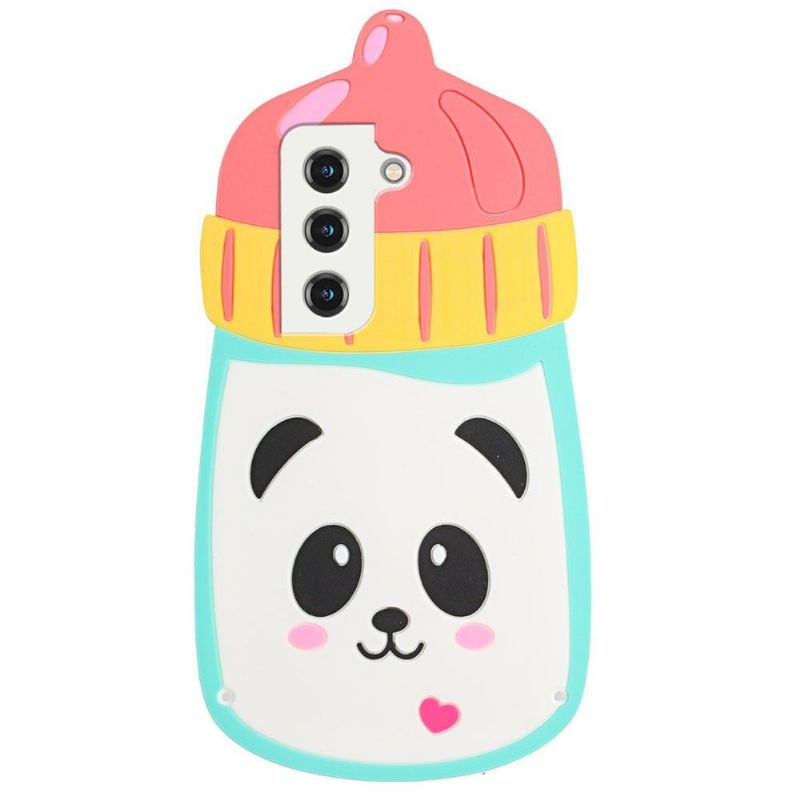 Kryt Na Samsung Galaxy S22 5G 3d Dětská Láhev Panda S Popruhem