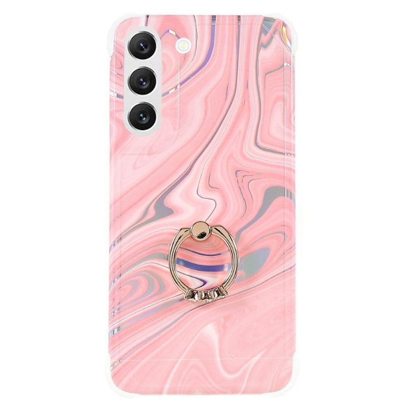 Kryt Na Samsung Galaxy S22 5G Mramor S Otočným Kroužkem
