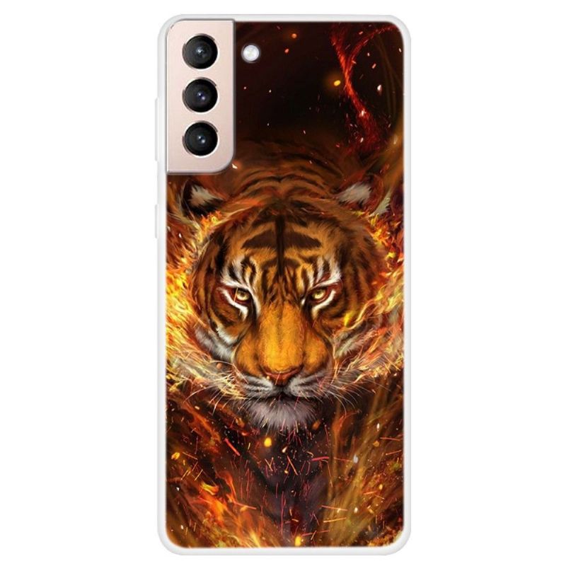Kryt Na Samsung Galaxy S22 5G Ohnivý Tygr