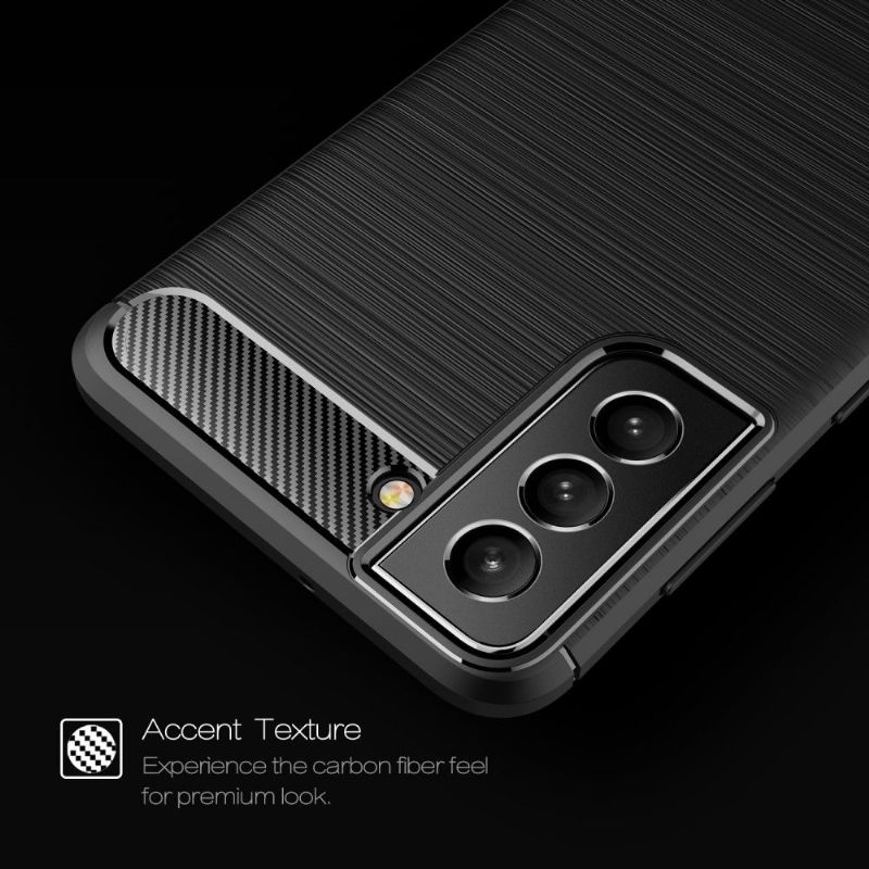 Kryt Na Samsung Galaxy S22 5G Silikonový Kartáčovaný Efekt