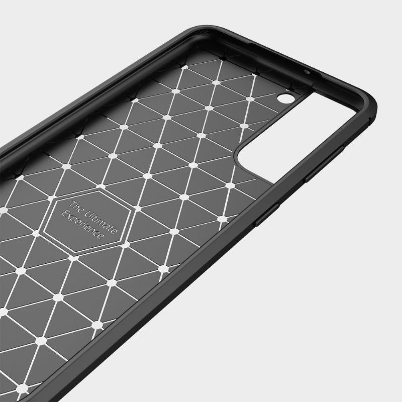 Kryt Na Samsung Galaxy S22 5G Silikonový Kartáčovaný Efekt