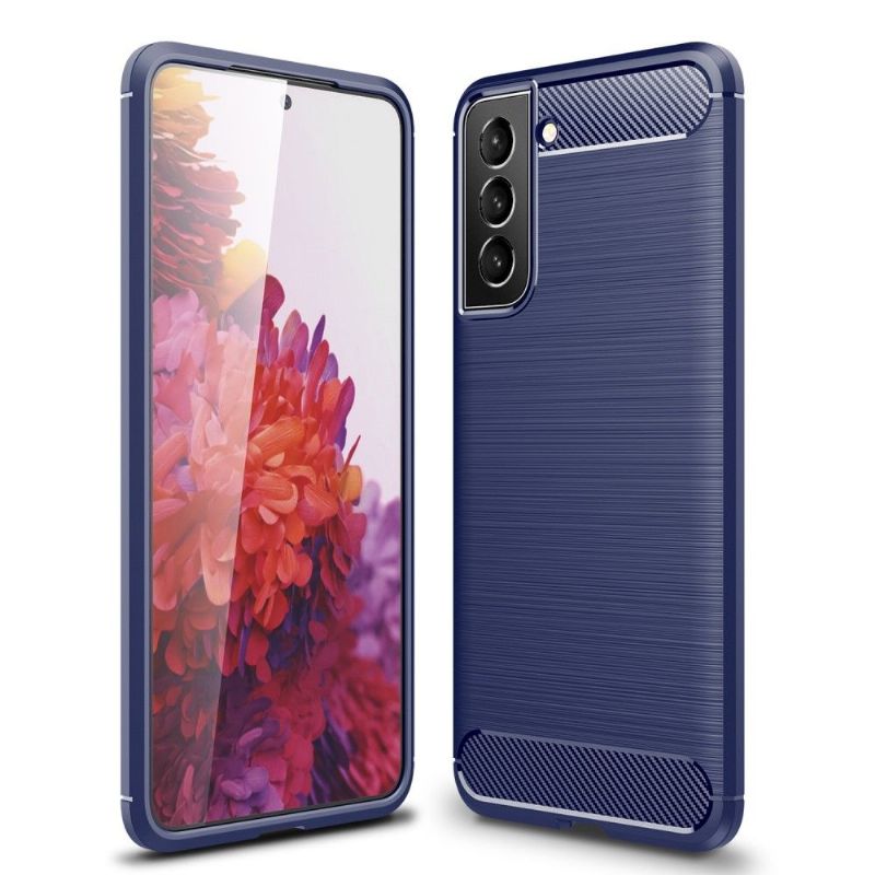 Kryt Na Samsung Galaxy S22 5G Silikonový Kartáčovaný Efekt