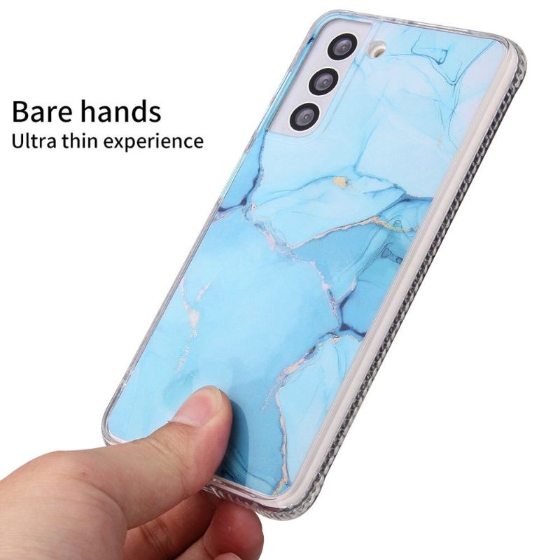 Kryty Na Mobil Na Samsung Galaxy S22 5G Barvy Mramorových Tlačítek