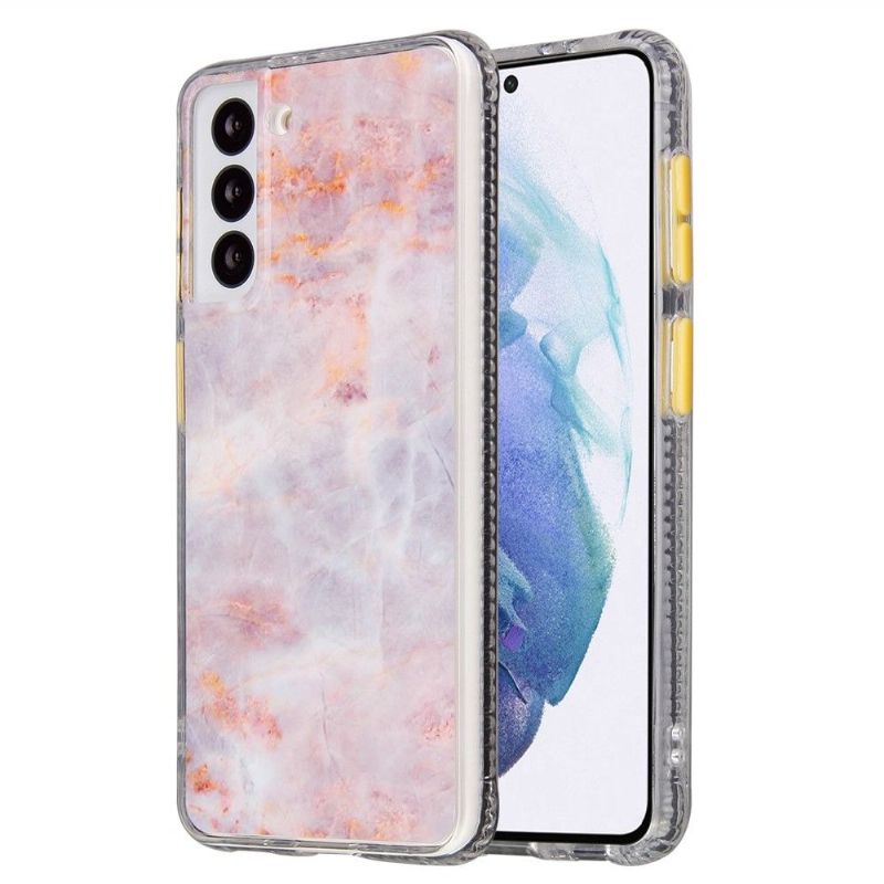 Kryty Na Mobil Na Samsung Galaxy S22 5G Barvy Mramorových Tlačítek