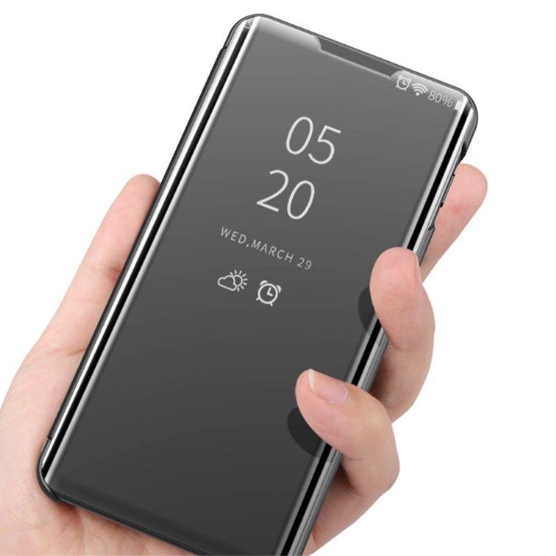 Kryty Na Mobil Na Samsung Galaxy S22 5G Flipové Pouzdro Zrcadlový Efekt