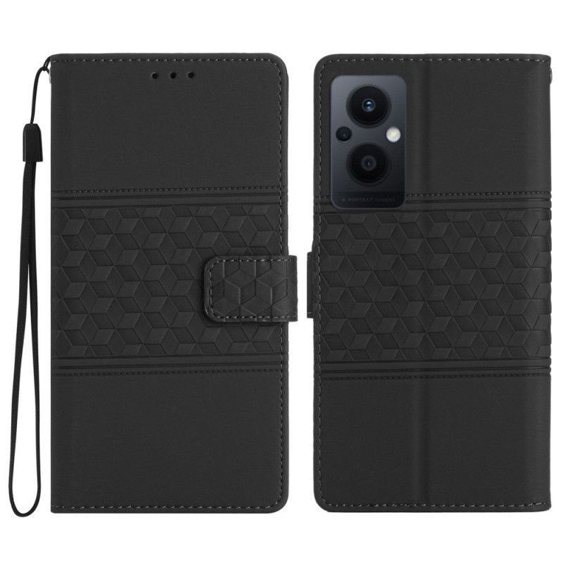 Flipové Pouzdro Na Oppo Reno 8 Lite 3d Kostky