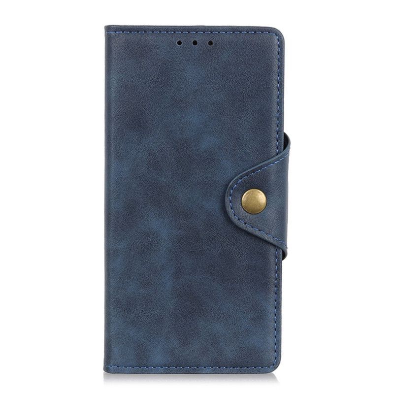 Flipové Pouzdro Na Oppo Reno 8 Lite Knoflíček Z Umělé Kůže