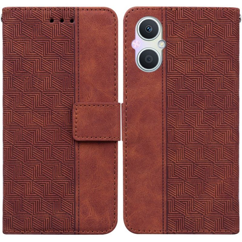 Flipové Pouzdro Na Oppo Reno 8 Lite Na Lana Strappy Vzor
