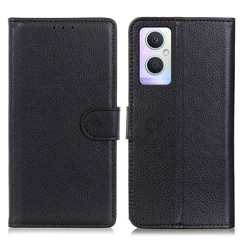 Flipové Pouzdro Na Oppo Reno 8 Lite Tradiční Kožený Styl Litchi