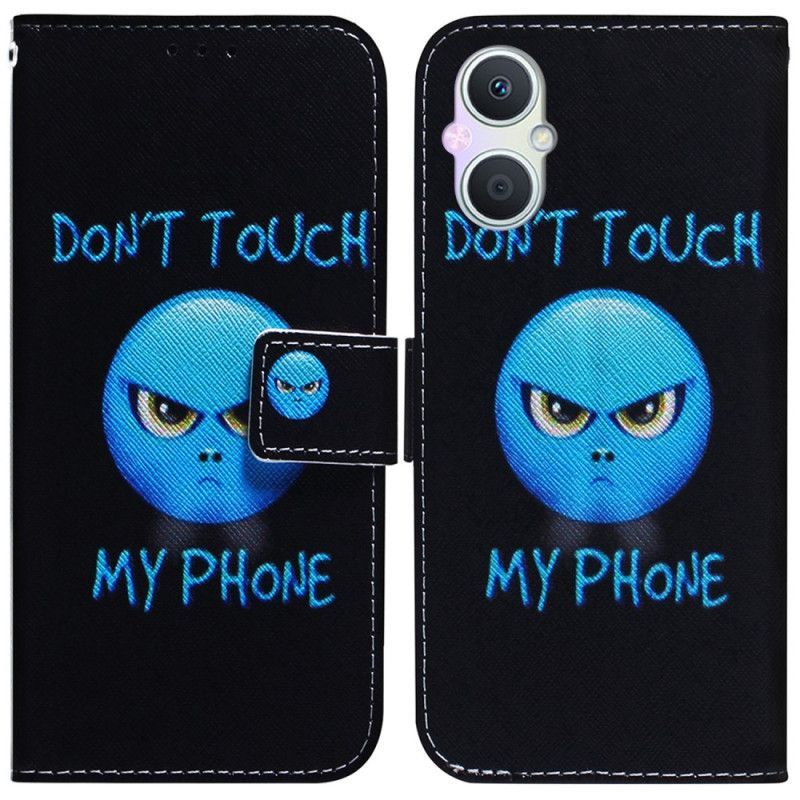 Kožené Pouzdro Na Oppo Reno 8 Lite Emoji Telefon