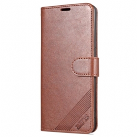 Kožené Pouzdro Na Oppo Reno 8 Lite Kožený Styling Azns