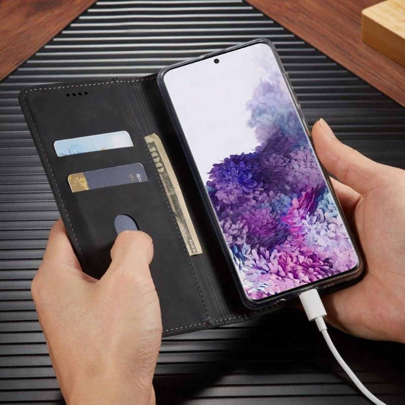 Flipové Pouzdro Na Samsung Galaxy A71 Držitel Karty Elegance Lc.imeeke