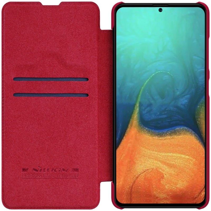 Flipové Pouzdro Na Samsung Galaxy A71 Potah Nillkin Z Umělé Kůže - Červený