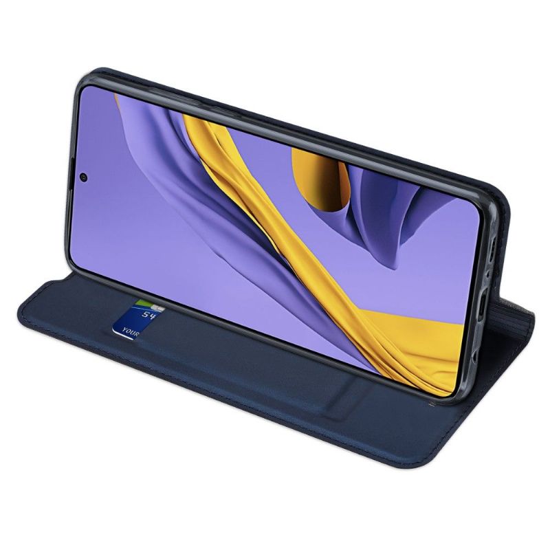 Flipové Pouzdro Na Samsung Galaxy A71 Saténový Povlak