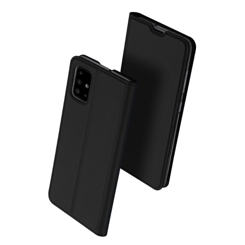 Flipové Pouzdro Na Samsung Galaxy A71 Saténový Povlak