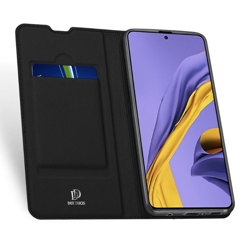 Flipové Pouzdro Na Samsung Galaxy A71 Saténový Povlak