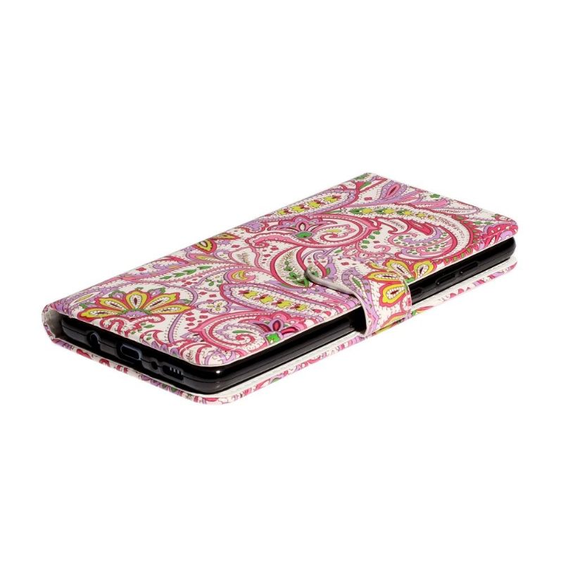 Kožené Pouzdro Na Samsung Galaxy A71 Paisley Flower