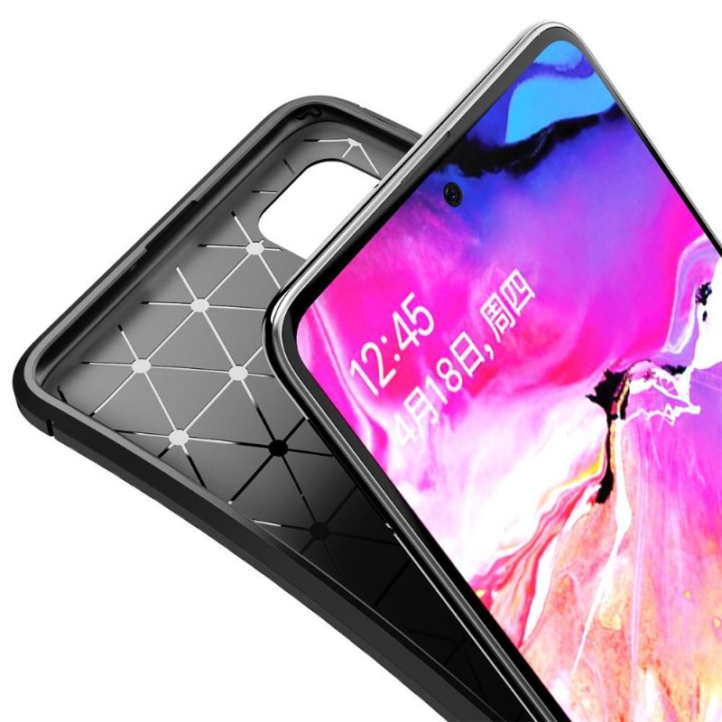Kryt Na Samsung Galaxy A71 Gel Ve Stylu Uhlíkových Vláken