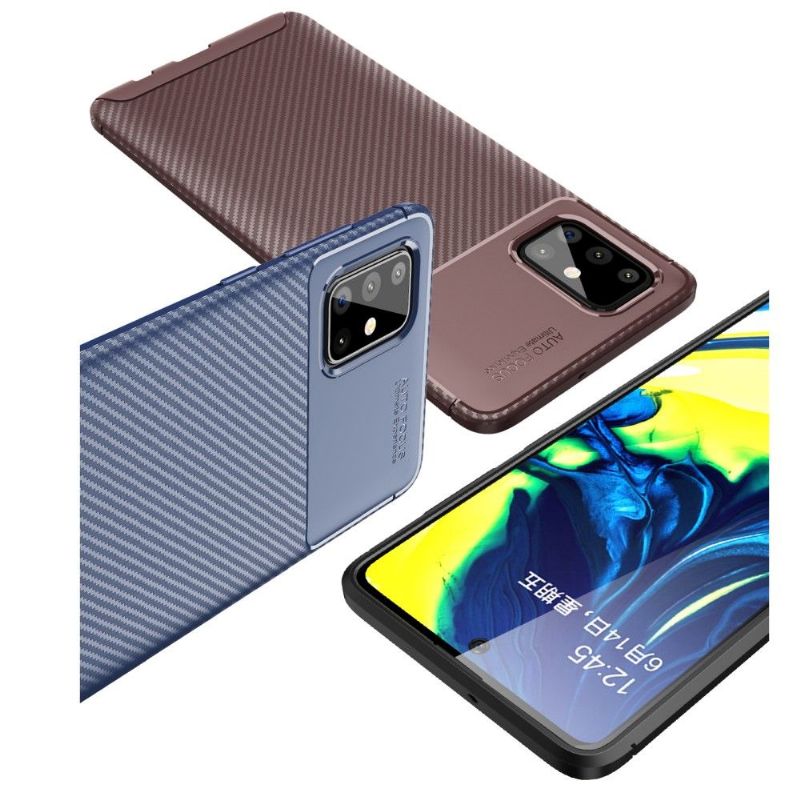 Kryt Na Samsung Galaxy A71 Gel Ve Stylu Uhlíkových Vláken