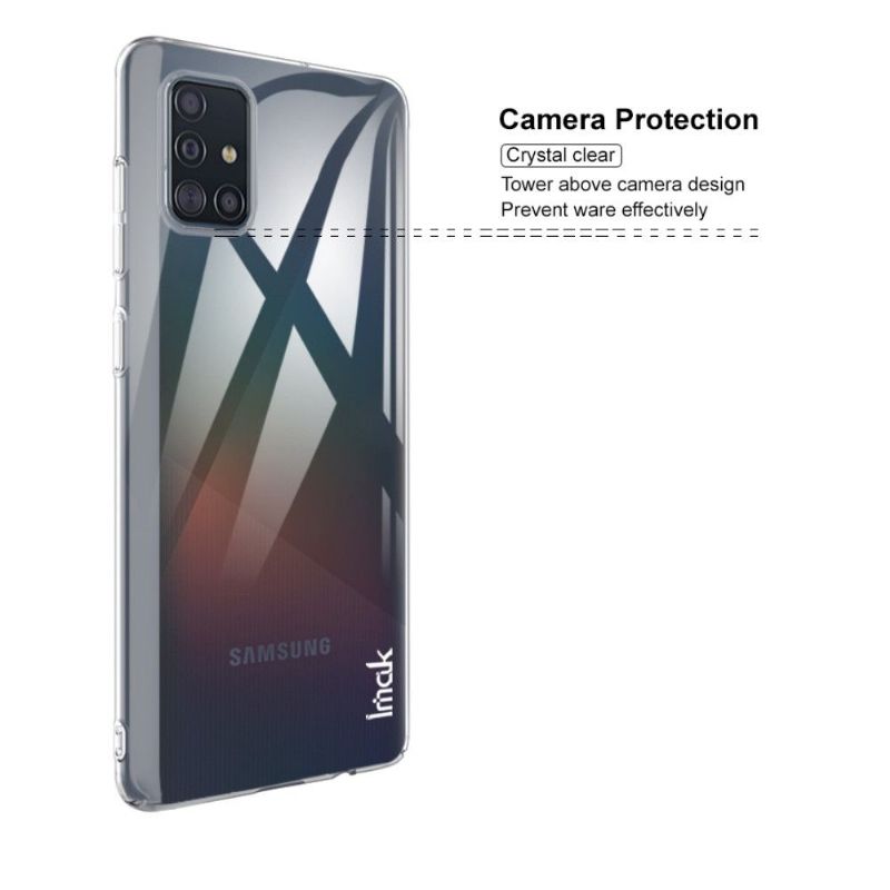 Kryty Na Mobil Na Samsung Galaxy A71 Imak Transparent + Ochranná Fólie