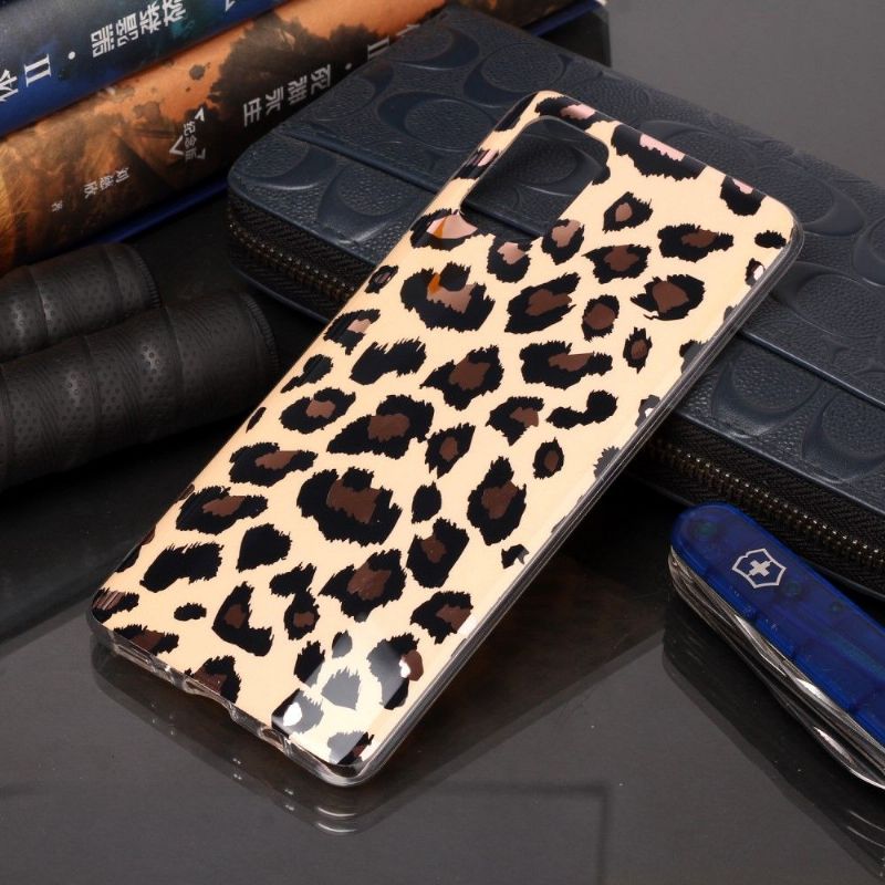 Kryty Na Mobil Na Samsung Galaxy A71 V Gelovém Leopardovi