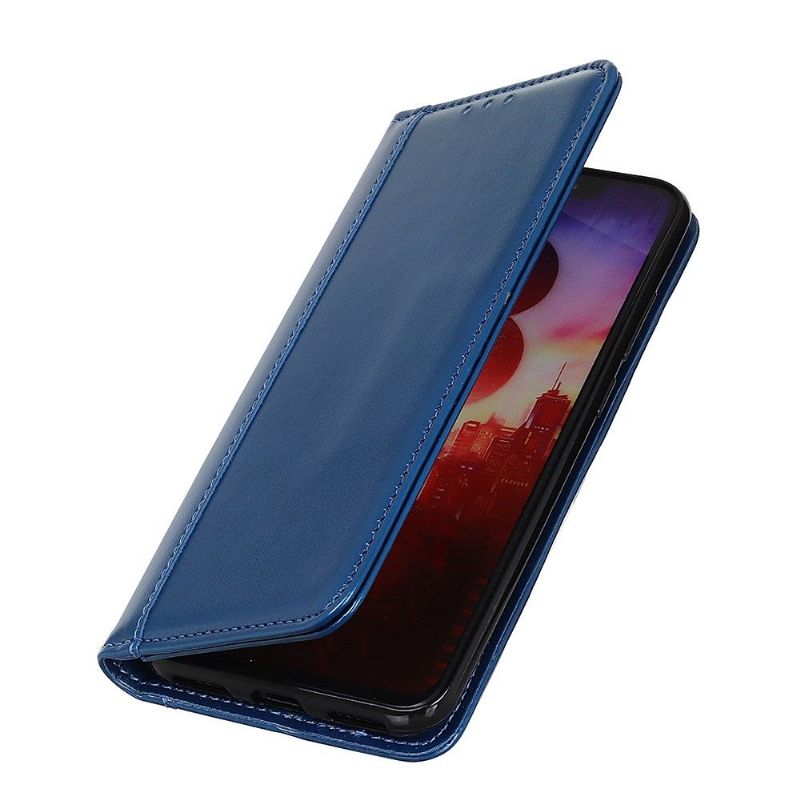Pouzdra Na Samsung Galaxy A71 Flipové Pouzdro Imitace Kůže - Modrá
