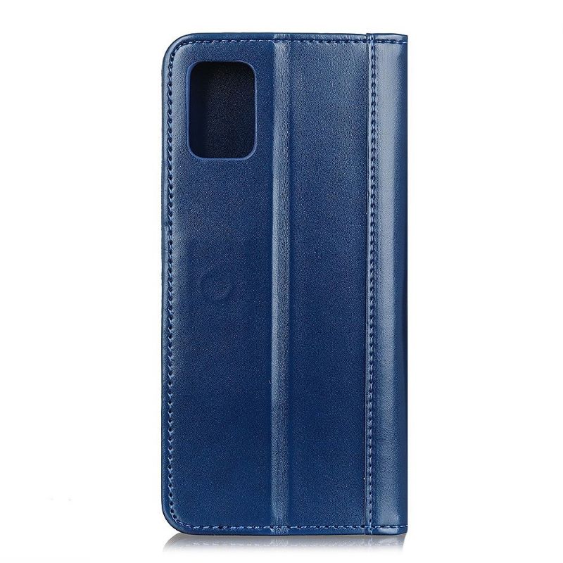 Pouzdra Na Samsung Galaxy A71 Flipové Pouzdro Imitace Kůže - Modrá