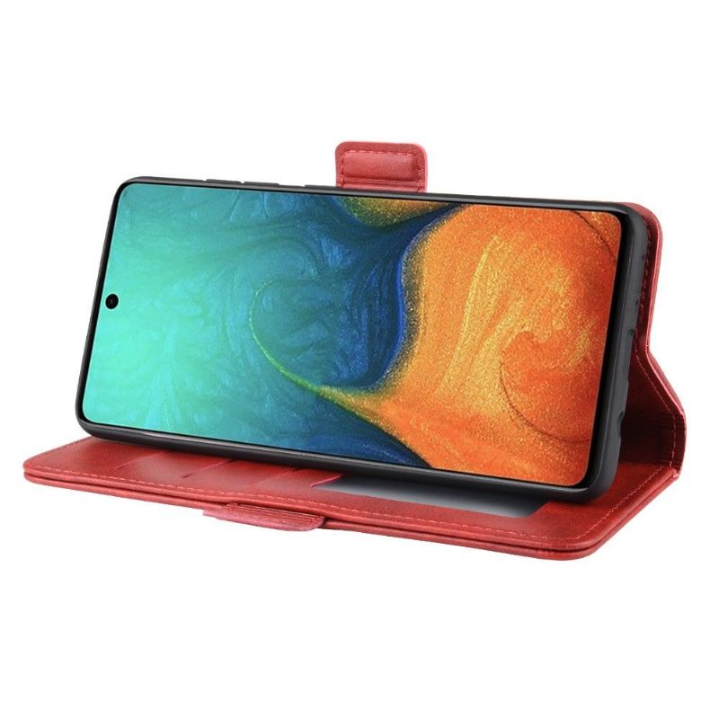 Pouzdra Na Samsung Galaxy A71 Peněženkové Pouzdro Matný Kryt Z Umělé Kůže