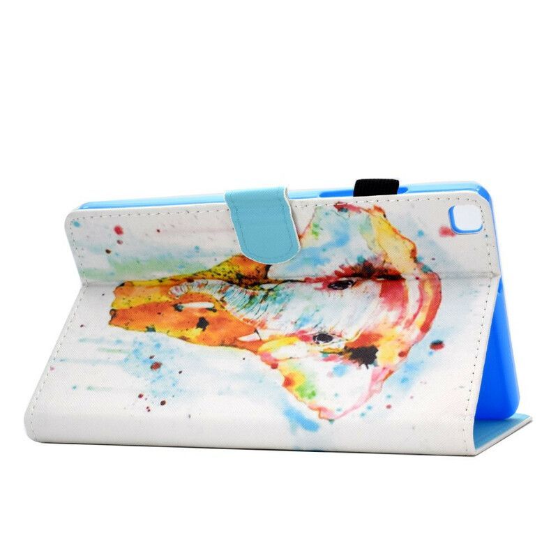 Flipové Pouzdro Na Samsung Galaxy Tab A7 Lite Akvarel Slon
