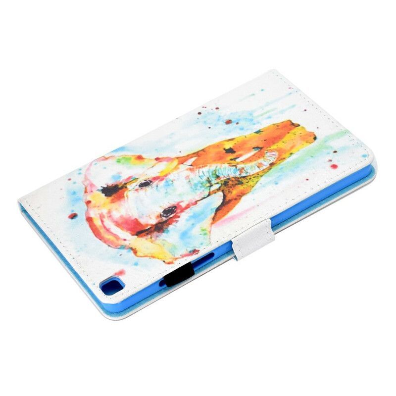 Flipové Pouzdro Na Samsung Galaxy Tab A7 Lite Akvarel Slon
