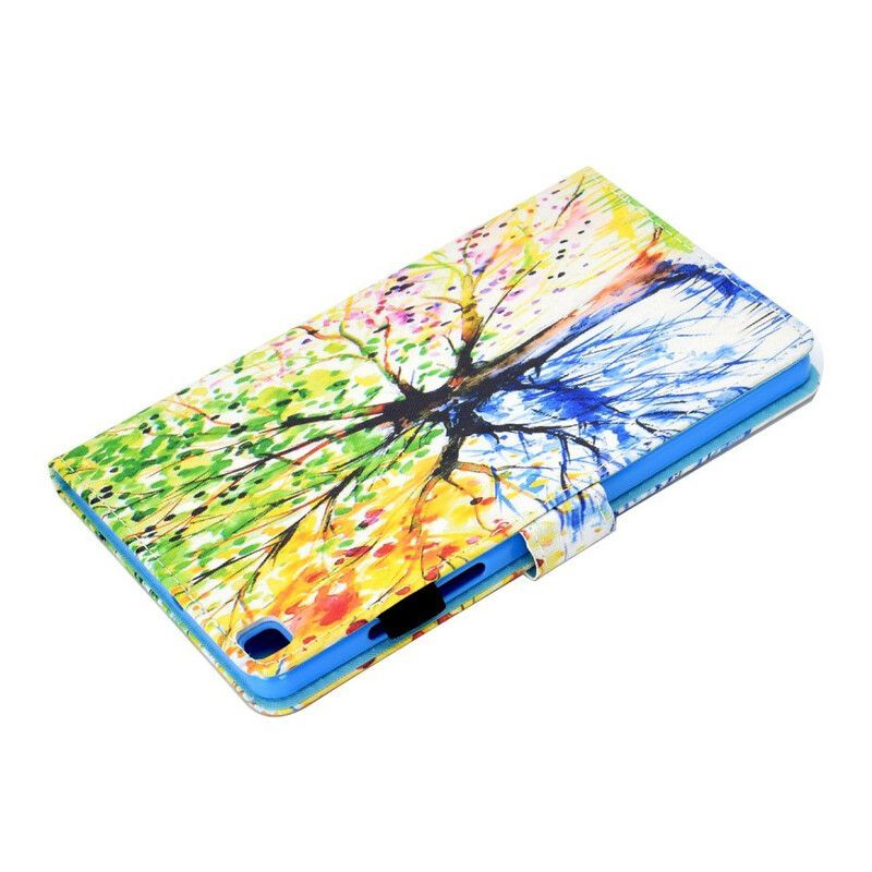 Flipové Pouzdro Na Samsung Galaxy Tab A7 Lite Akvarel Strom