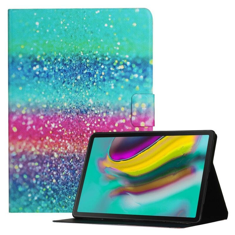 Flipové Pouzdro Na Samsung Galaxy Tab A7 Lite Design Flitrů