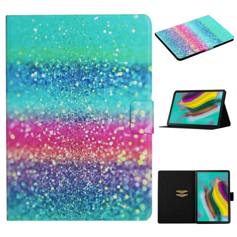 Flipové Pouzdro Na Samsung Galaxy Tab A7 Lite Design Flitrů