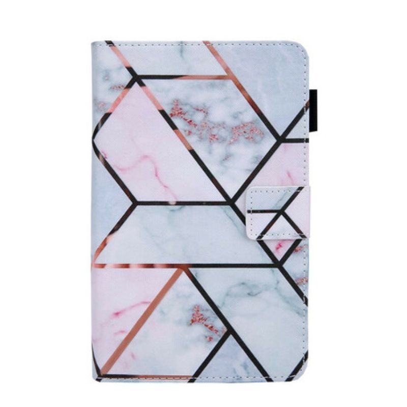 Flipové Pouzdro Na Samsung Galaxy Tab A7 Lite Geometrický Mramor