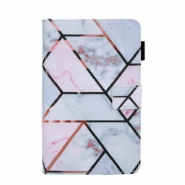 Flipové Pouzdro Na Samsung Galaxy Tab A7 Lite Geometrický Mramor