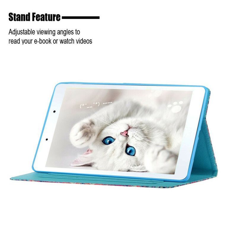 Flipové Pouzdro Na Samsung Galaxy Tab A7 Lite Král Sova