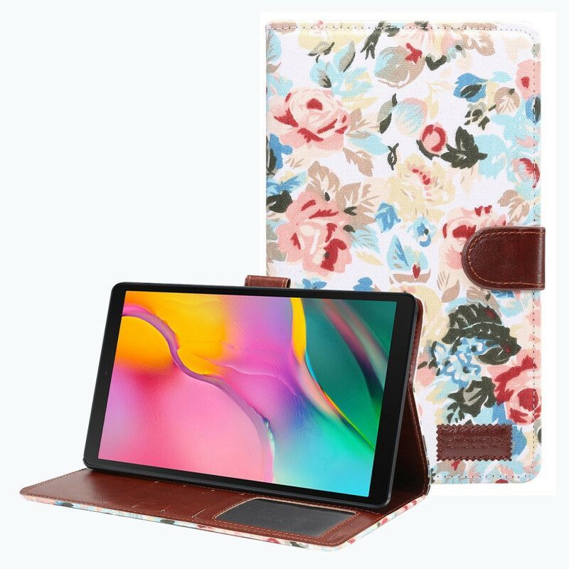 Flipové Pouzdro Na Samsung Galaxy Tab A7 Lite Květiny Svobody