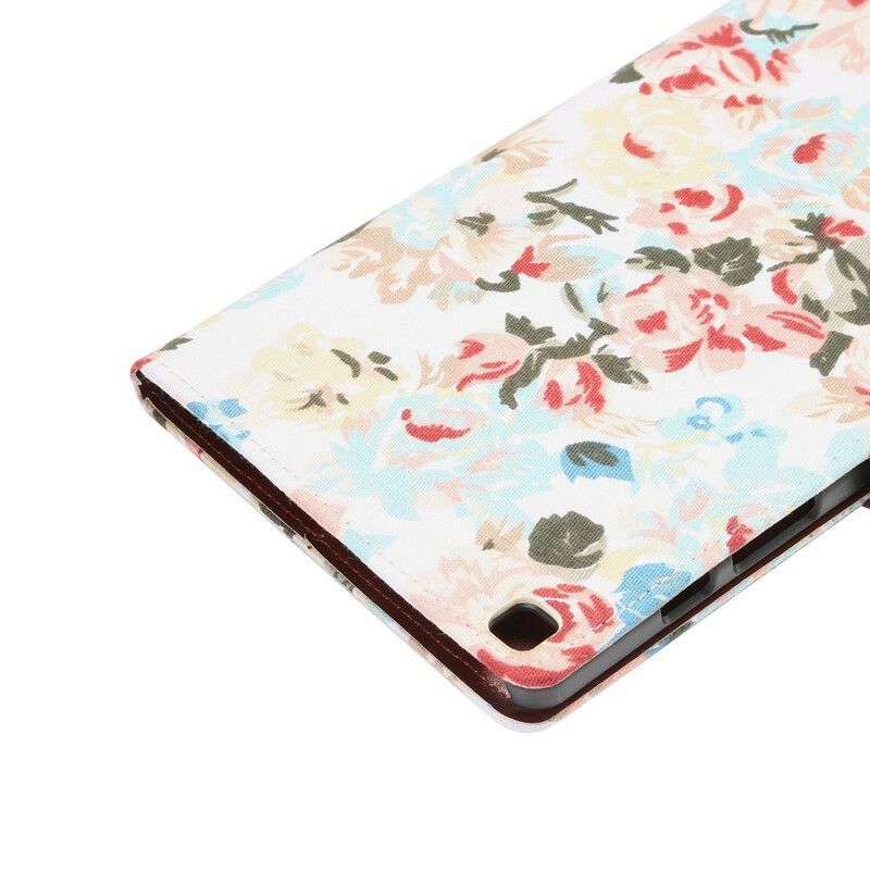 Flipové Pouzdro Na Samsung Galaxy Tab A7 Lite Květiny Svobody