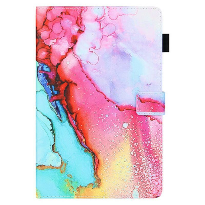Flipové Pouzdro Na Samsung Galaxy Tab A7 Lite Mramorový Styl