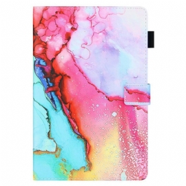 Flipové Pouzdro Na Samsung Galaxy Tab A7 Lite Mramorový Styl