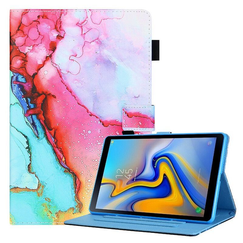 Flipové Pouzdro Na Samsung Galaxy Tab A7 Lite Mramorový Styl