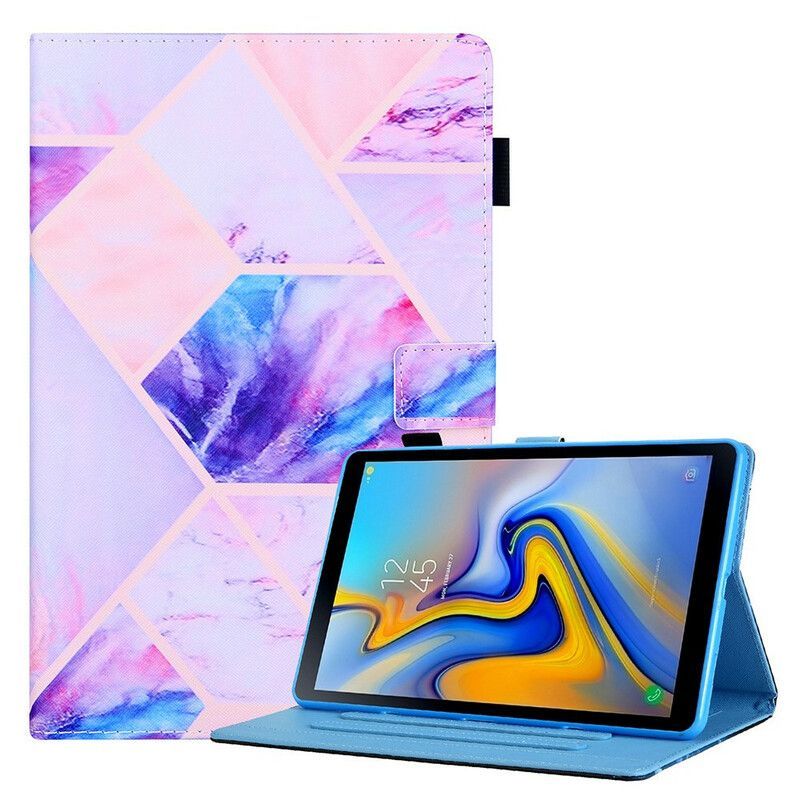 Flipové Pouzdro Na Samsung Galaxy Tab A7 Lite Návrh Mramorové Geometrie