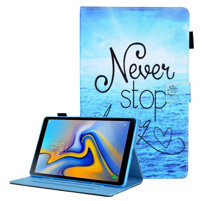 Flipové Pouzdro Na Samsung Galaxy Tab A7 Lite Nepřestávej Nikdy Snít