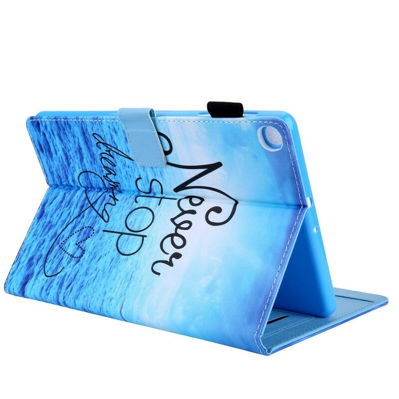 Flipové Pouzdro Na Samsung Galaxy Tab A7 Lite Nepřestávej Nikdy Snít